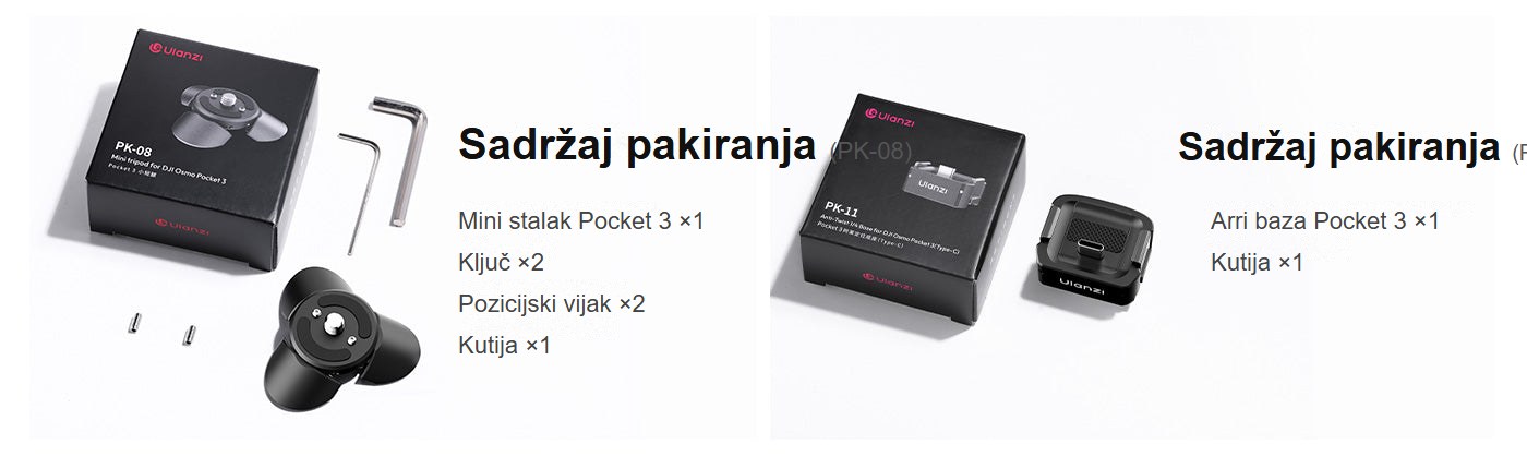 Ulanzi Pocket 3 Mini Tripod Kit