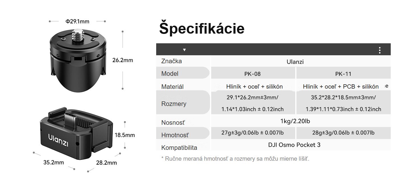 Ulanzi Pocket 3 Mini Tripod Kit
