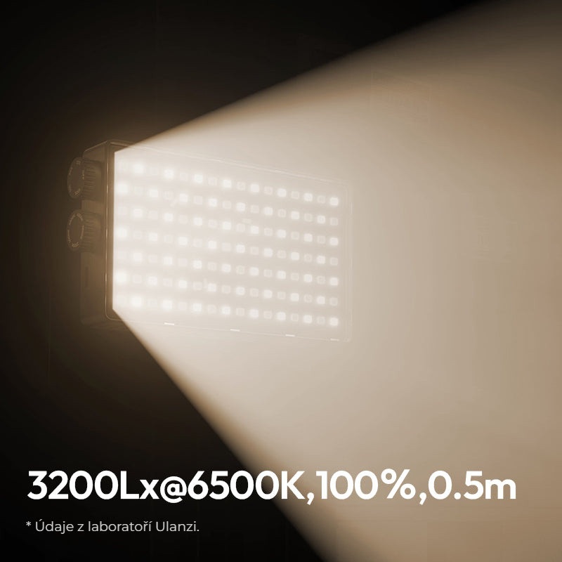 Ulanzi PL25 LED světlo – Až 3200 luxů na 0,5 m