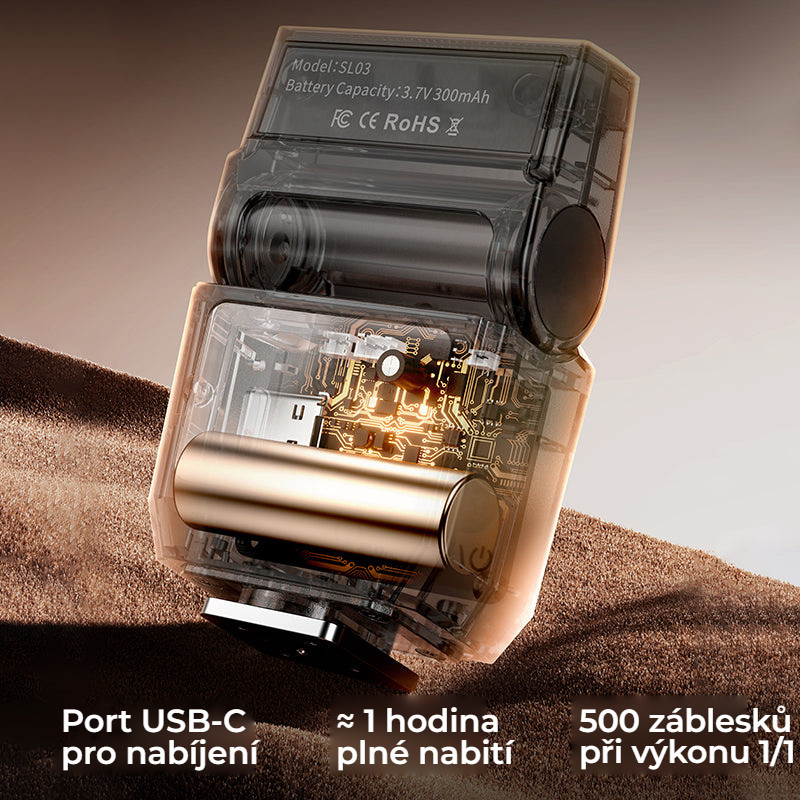 Ulanzi SL03 Spark Lite Camera Flash – USB-C, 300 mAh a 500 záblesků