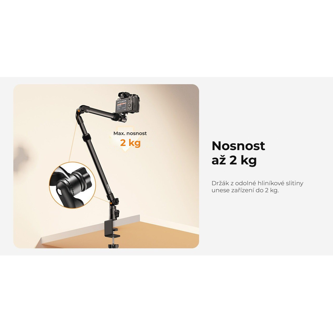 Ulanzi ZJ02 C-clip – Nosnost až 2 kg