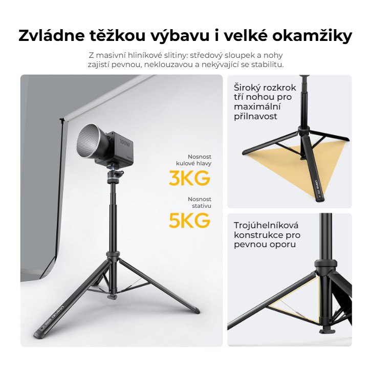 Ulanzi MT93 Uka – Pevný hliník, nosnost 5 kg