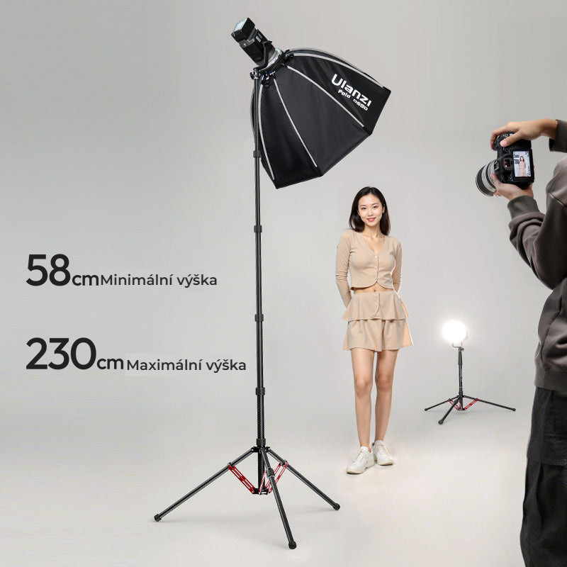 Ulanzi T230 Light Stand – Výška od 57 do 230 cm