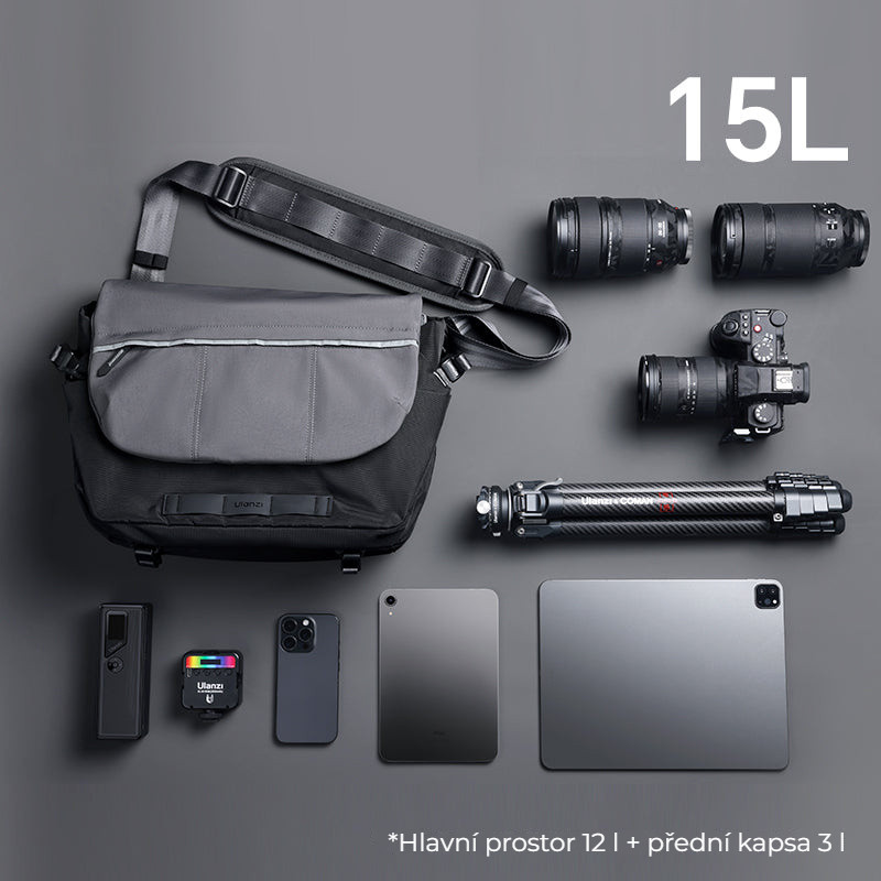 Ulanzi TE88 Camera Shoulder Bag – Objem 15 l: 12 l + 3 l
