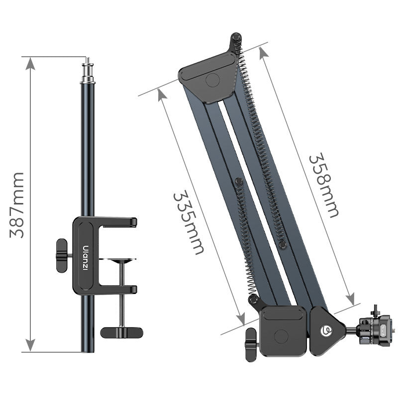 Ulanzi TH04 kloubové rameno pro záběr shora, dosah 910 mm, černé
