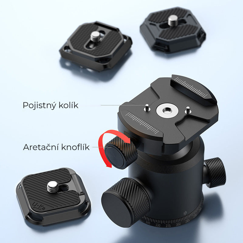 Ulanzi TT30 Travel Portable Tripod – Plotna UKA / F38 / Arca Swiss