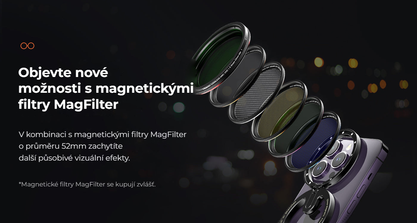 Ulanzi 52mm MagFilter adaptér – Magnetické filtry MagFilter otevírají nové možnosti
