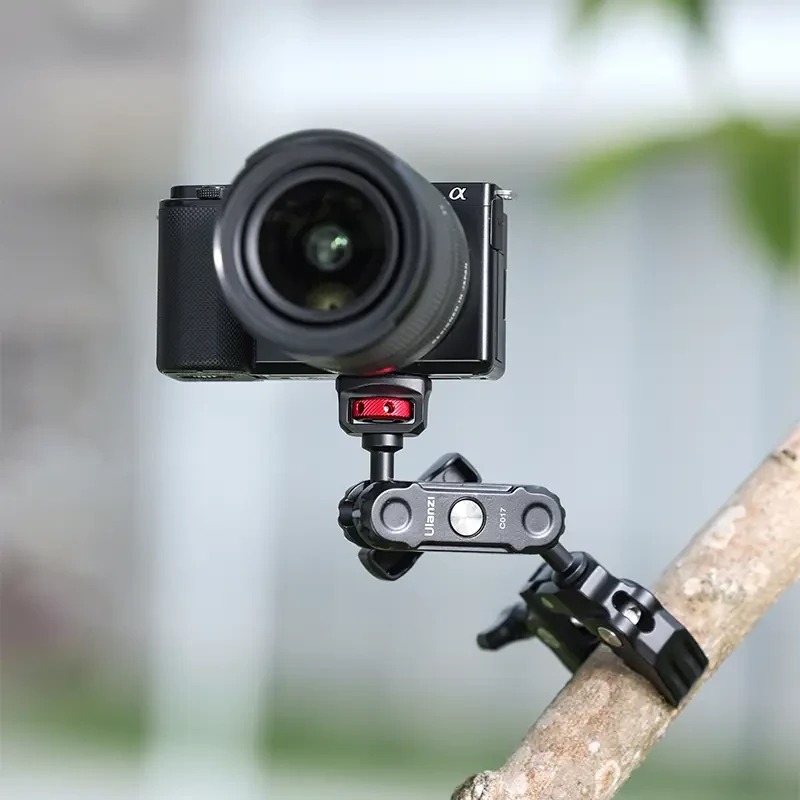 Ulanzi CO17 Super Clamp s dvojitou kulovou hlavou – Fotoaparát na větvi