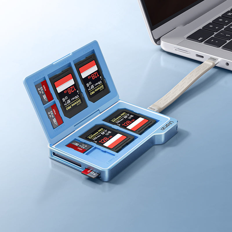 Ulanzi DC01 pouzdro na paměťové karty (modrá) – Úložiště pro až 8 karet