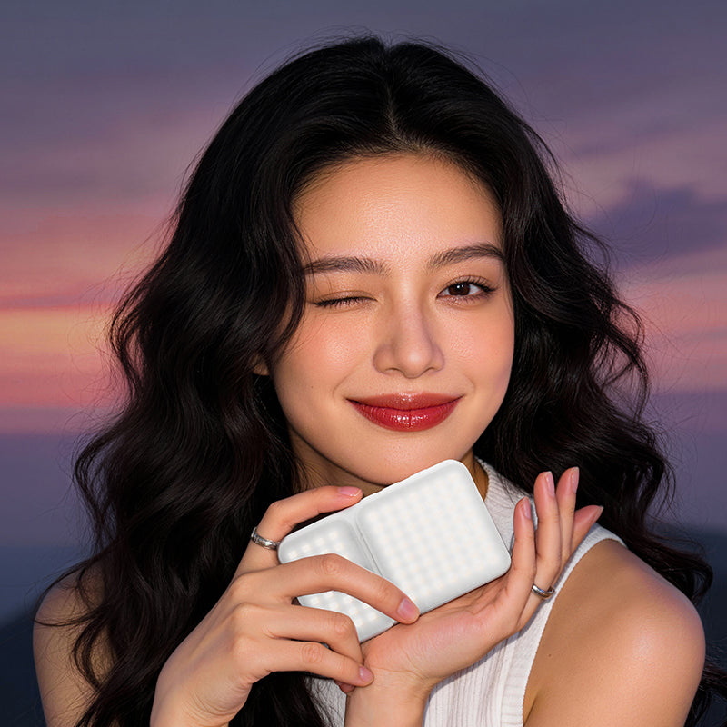 Ulanzi GL01 GlowUp světlo (Peach Snow) – Velikost do kapsy