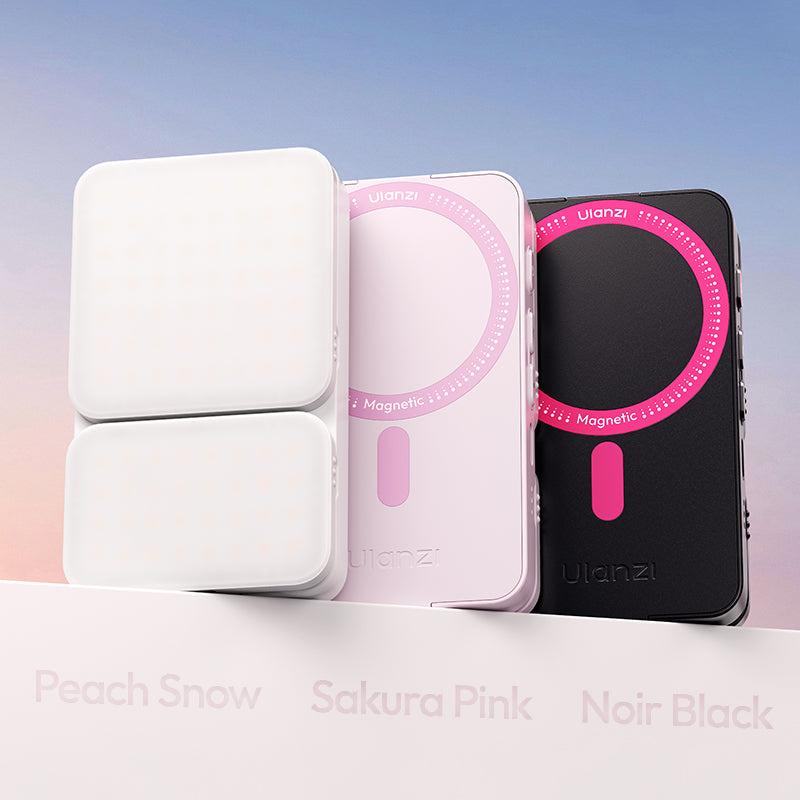 Ulanzi GL01 GlowUp světlo (Noir Black) – Tři barevná provedení