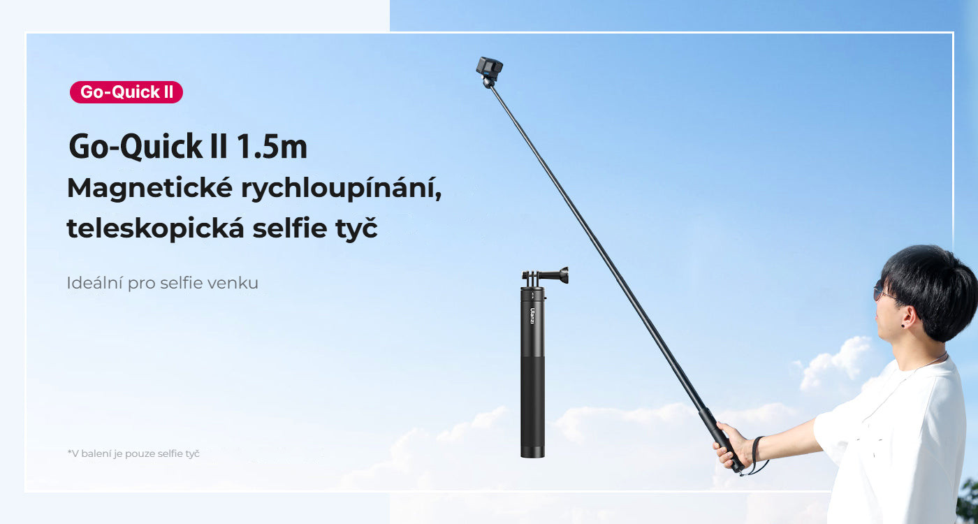 Ulanzi MT-76 Go-Quick II selfie tyč 1,5 m