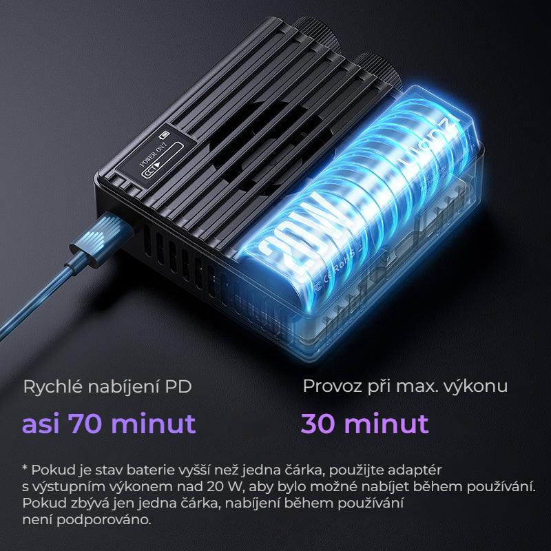 Ulanzi LE20 20W RGB kapesní světlo – Rychlé nabíjení PD