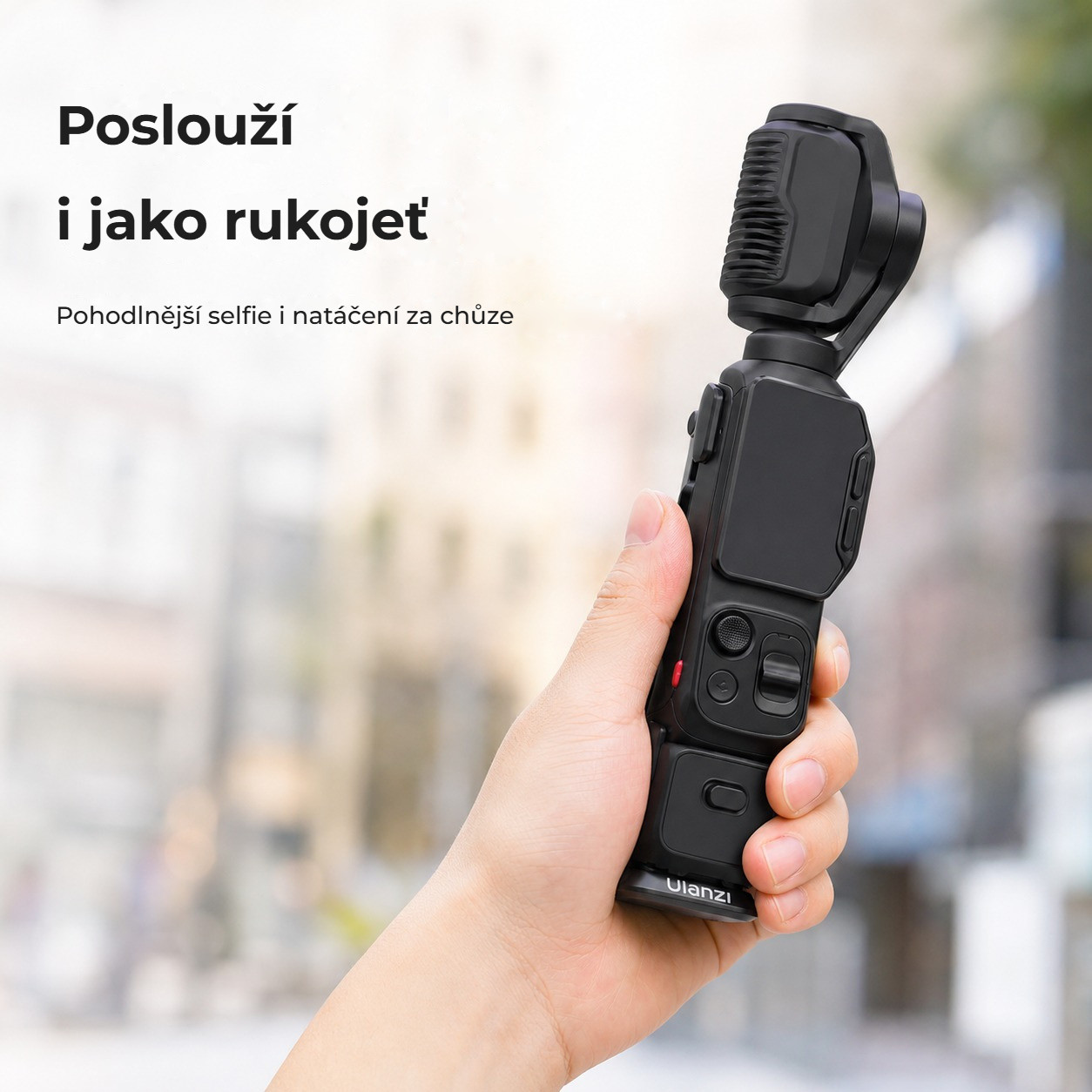 Ulanzi MA66L Silver – Rukojeť pro selfie i vlog