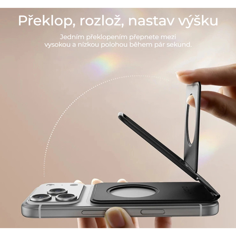 Ulanzi PS01 MagSnap Graphite Black – Překlopením vysoko nebo nízko