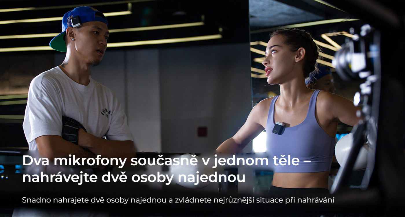 Ulanzi U-Mic AM18 – Dva mikrofony současně