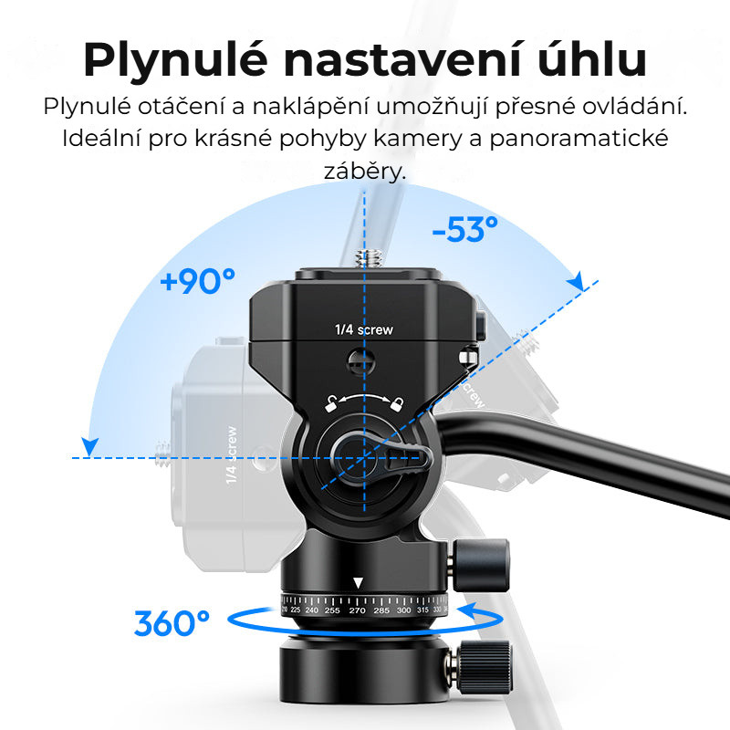 Ulanzi U190 II Uka videohlava – Plynulé natáčení a naklánění