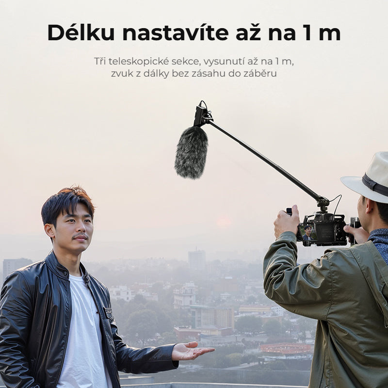 Ulanzi ZJ08 Mic Boom Pole Arm – Délka 43 až 100 cm