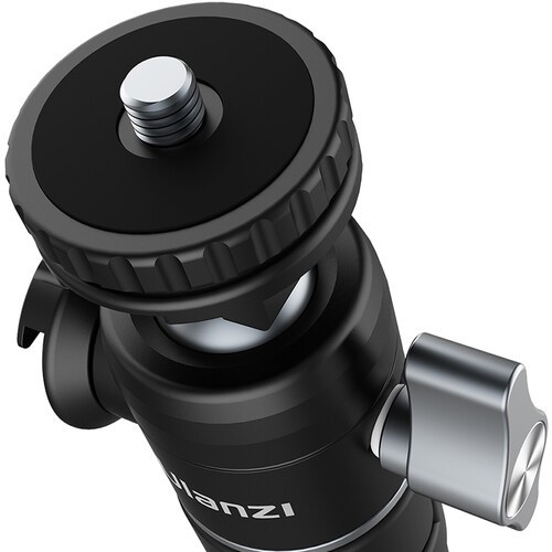 Ulanzi U-60 mini kulová hlava s cold shoe – Horní patice a závit 1/4″-20