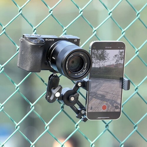Ulanzi Baseball Fence Mount – Samostatné nastavení kamery a telefonu