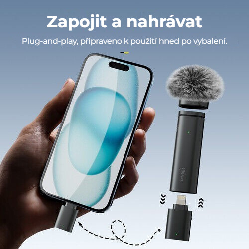 Ulanzi WM-10 Lightning V2 – Zapojit a nahrávat