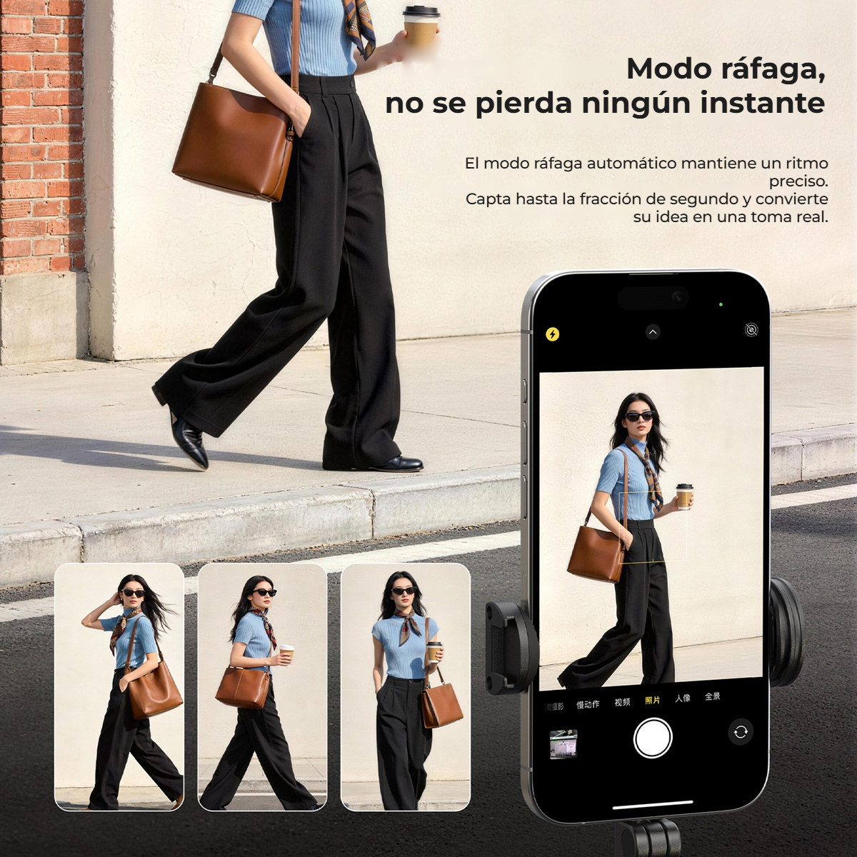 Ulanzi UT01 disparador remoto bluetooth y control de scroll para móvil, blanco