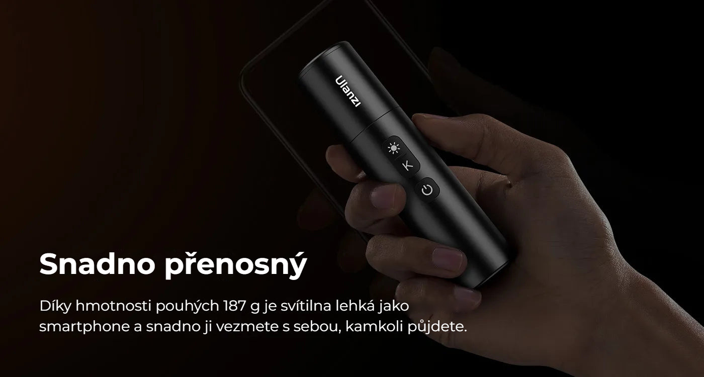 Ulanzi LM07 Videography Flashlight – Lehká jako smartphone
