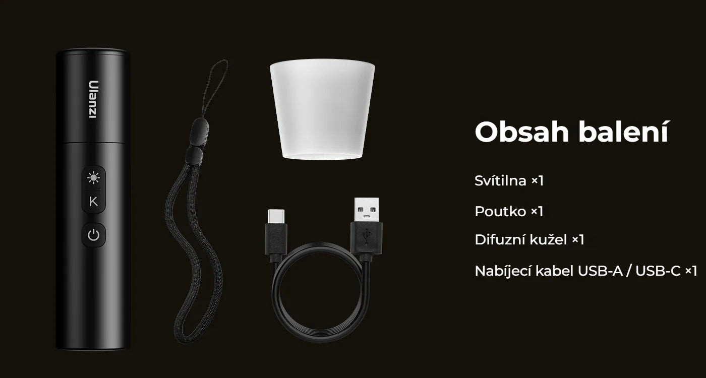 Ulanzi LM07 Videography Flashlight – Obsah balení