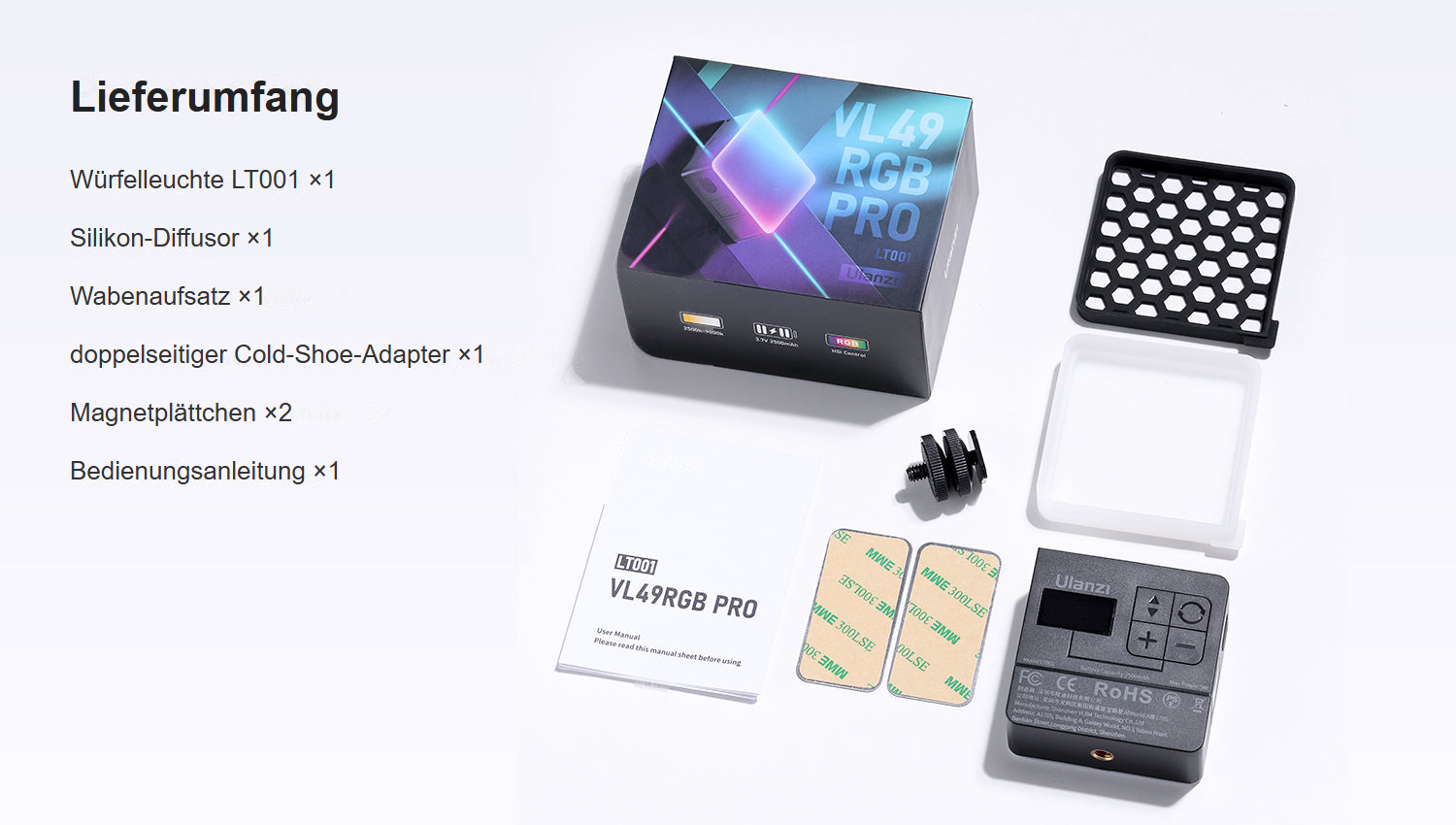 Ulanzi VL49 Pro RGB – 15