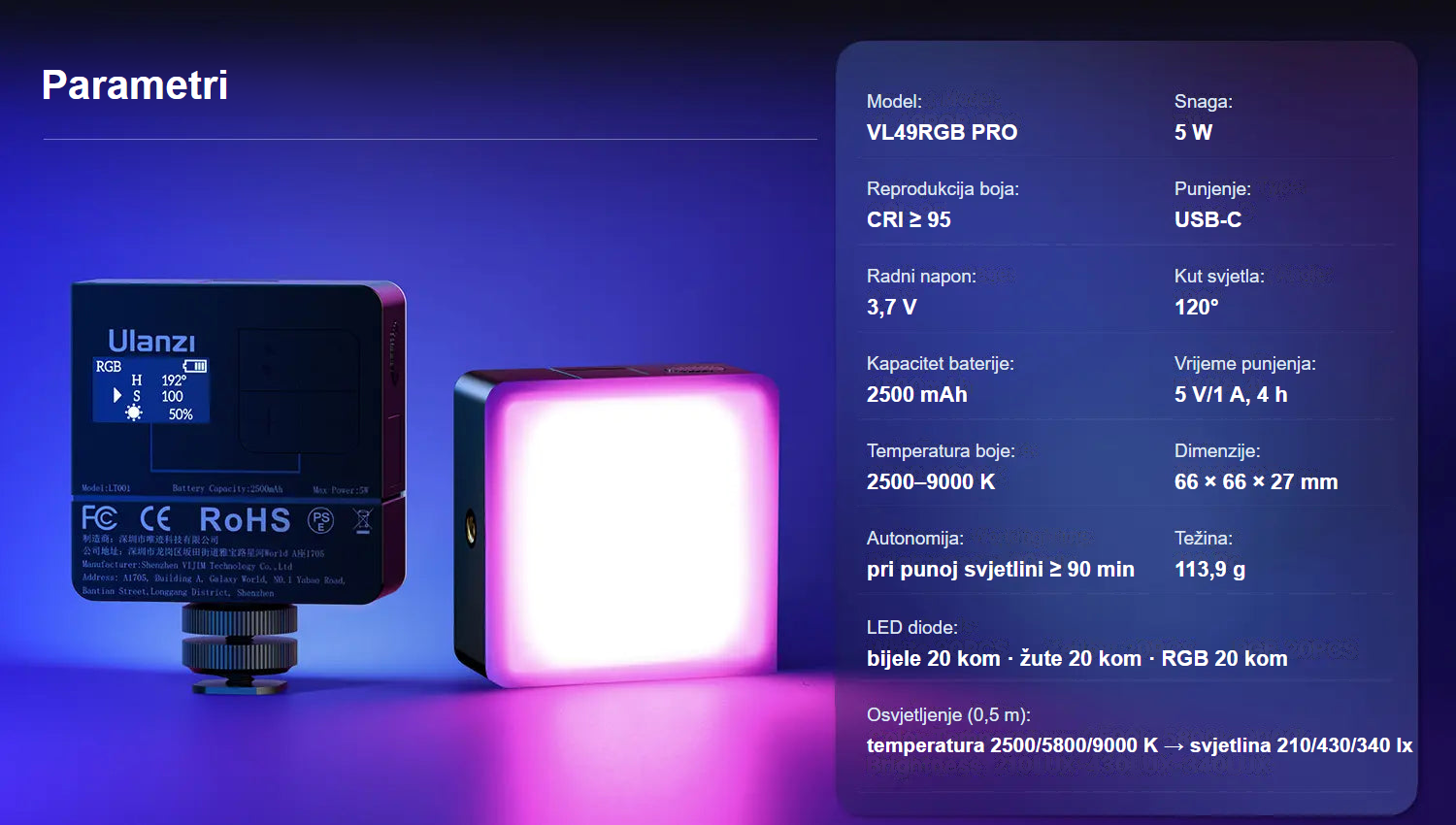 Ulanzi VL49 Pro RGB – 14
