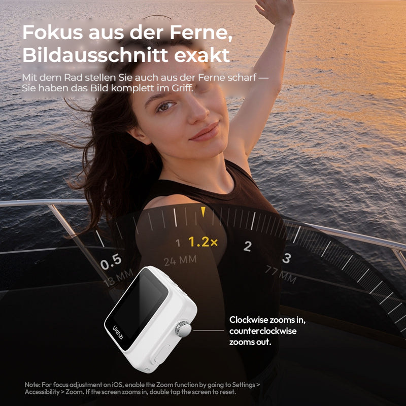 Ulanzi VM02 bezdrátový magnetický selfie monitor, červený