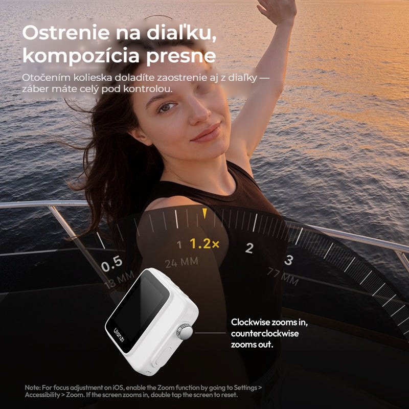 Ulanzi VM02 bezdrátový magnetický selfie monitor, červený