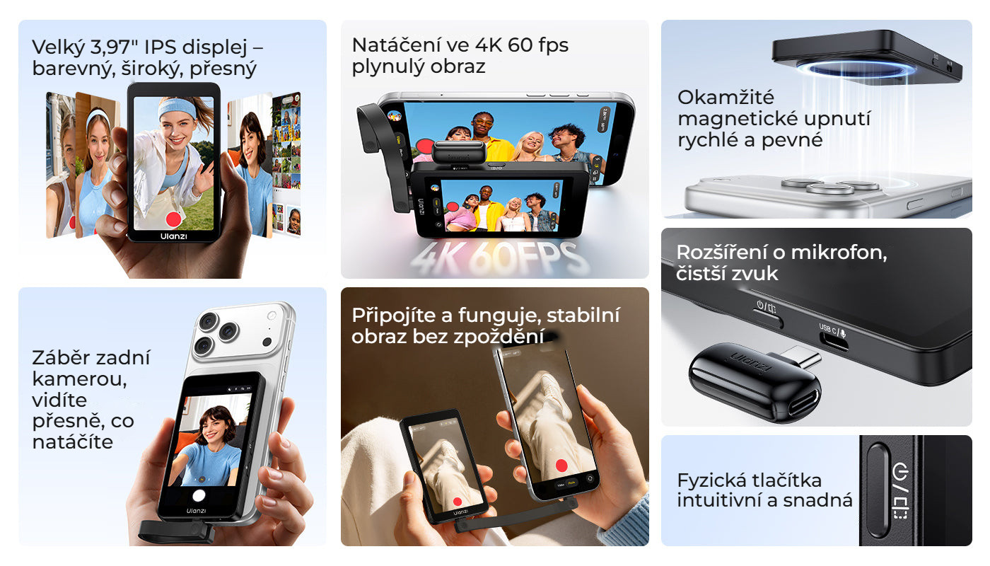 Ulanzi VM1 Vlog Selfie Monitor Screen – Vše podstatné na jednom místě