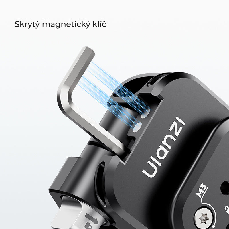 Ulanzi XJ01 Folding Handle Camera Cage – Skrytý magnetický klíč
