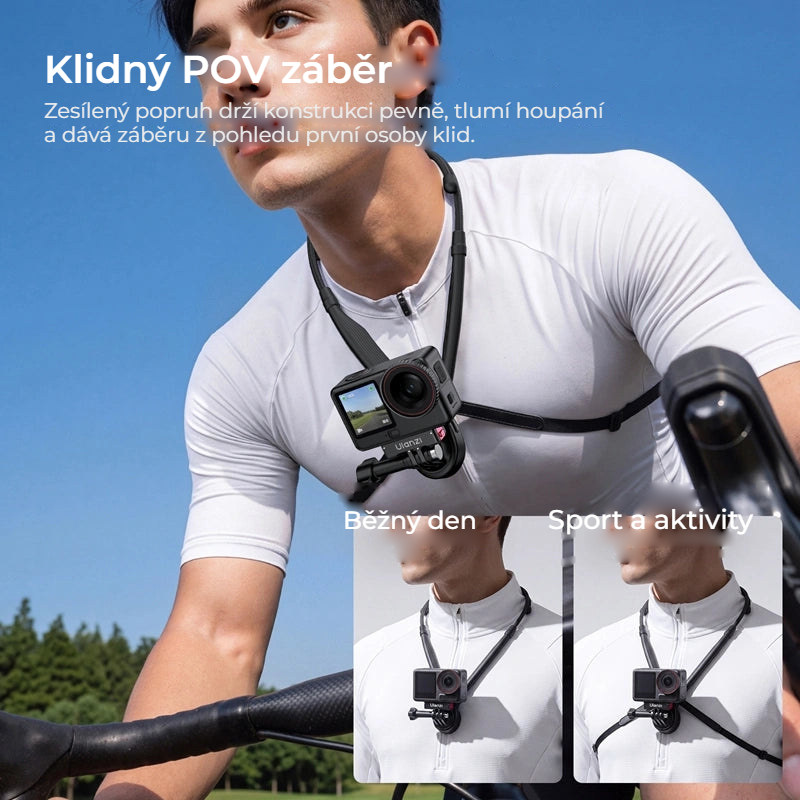 Ulanzi ZJ09 ohebný krční držák pro akční kamery